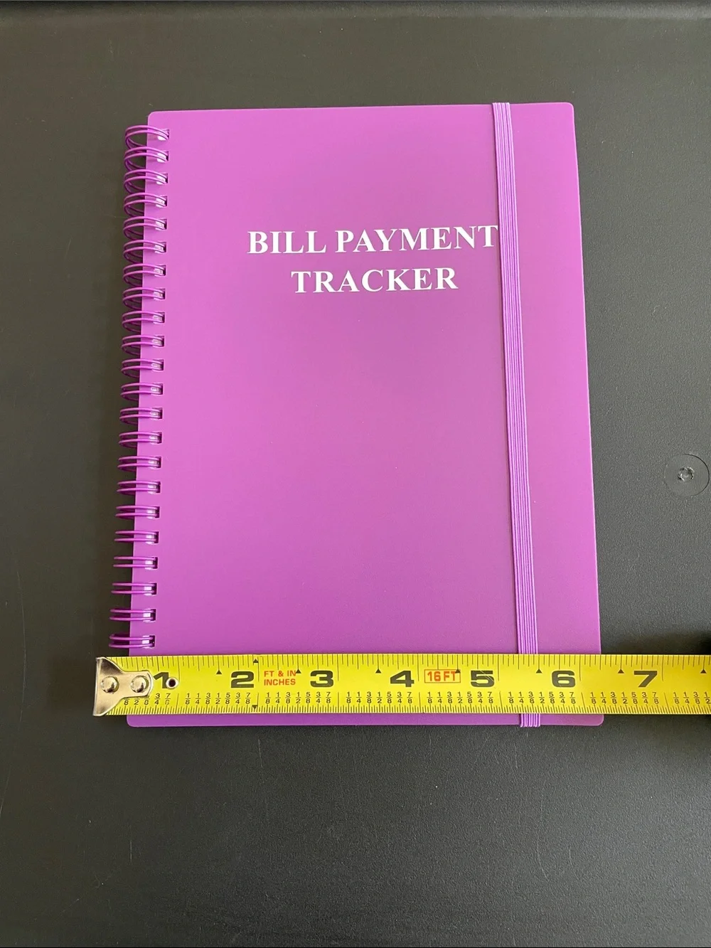 Bill Payment Tracker Notebook - Pink Spiral Organizer